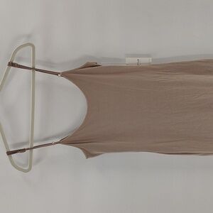 Contour Collection Birch And  Stone Bodycon Maxi Dresd Size Medium Beige